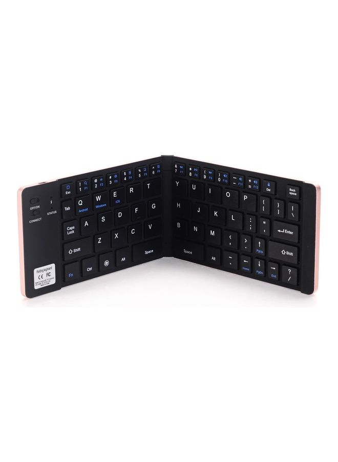 66 Key Bluetooth Wireless Keyboard Rose Gold - Image 2