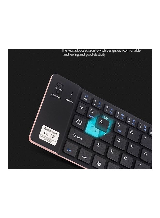 66 Key Bluetooth Wireless Keyboard Rose Gold - Image 4