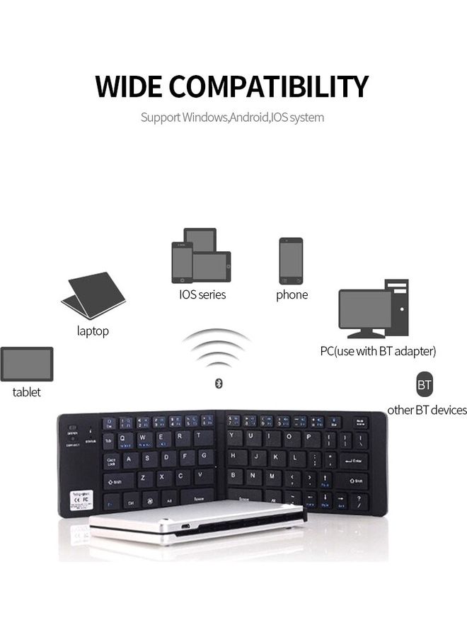 66 Key Bluetooth Wireless Keyboard Rose Gold - Image 5