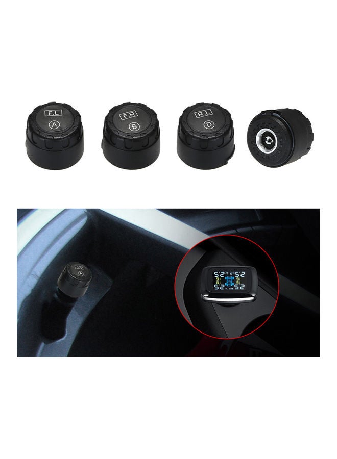 Generic - 5-Piece Wireless Tire Pressure Monitoring System Digital LCD Display With 4 External Sensors - Image 1