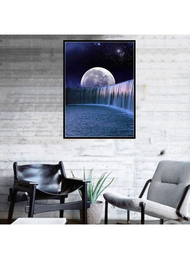 Moon And The Falls DIY 5D Diamond Painting Multicolour - Image 2