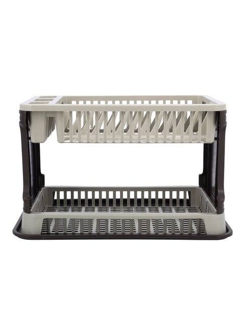Double Layer Dish Drainer Rack Assorted 44x8x30cm