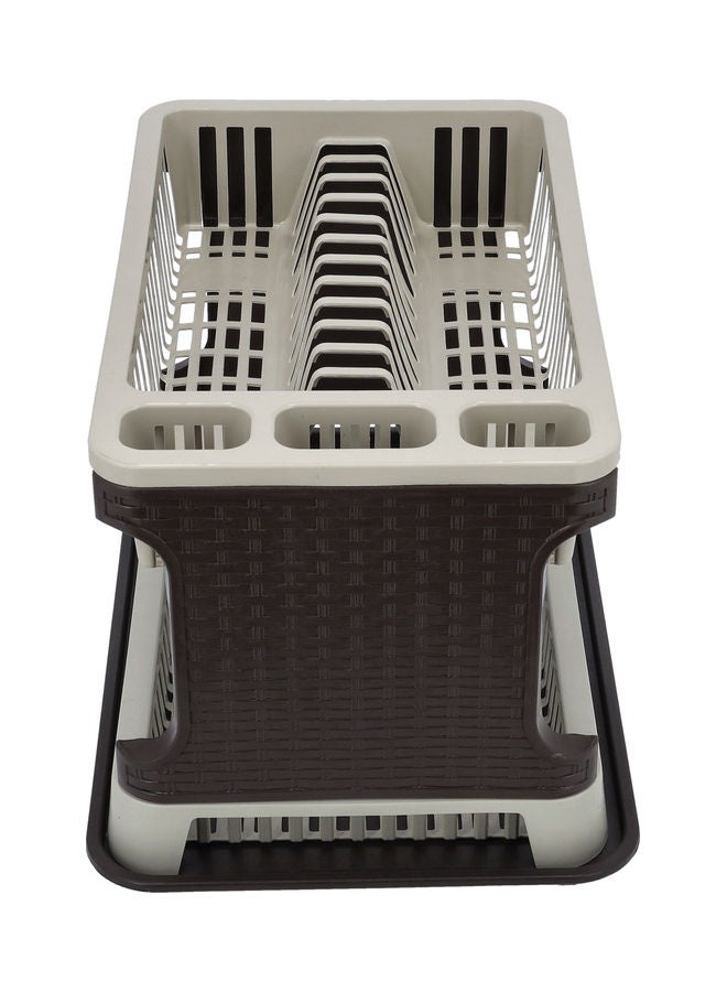 DELCASA - Double Layer Dish Drainer Rack Assorted 44x8x30cm - Image 1