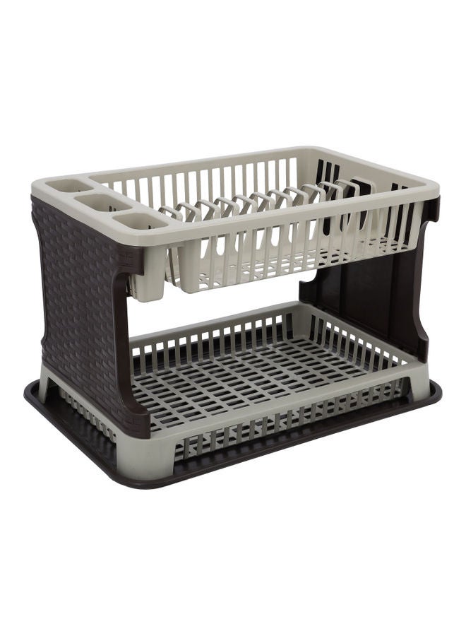 DELCASA - Double Layer Dish Drainer Rack Assorted 44x8x30cm - Image 1