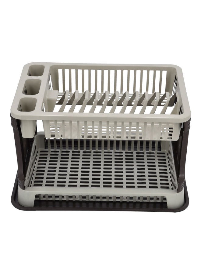 DELCASA - Double Layer Dish Drainer Rack Assorted 44x8x30cm - Image 1