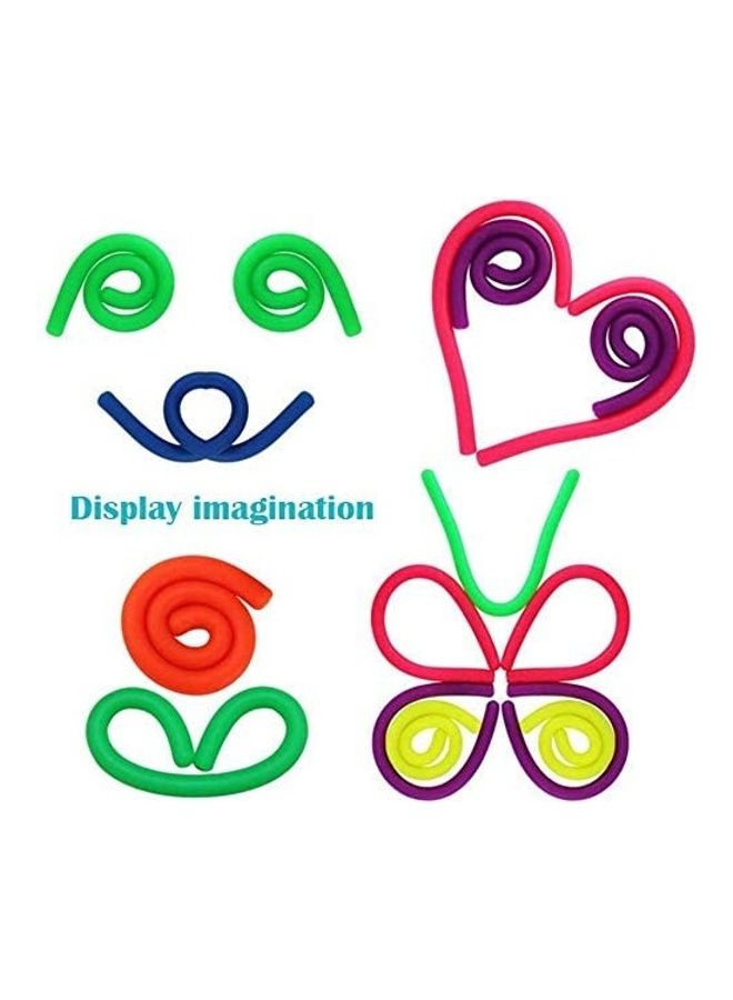 Set Of 12 Colorful Sensory Fidget Stretchy Strings  - Image 3