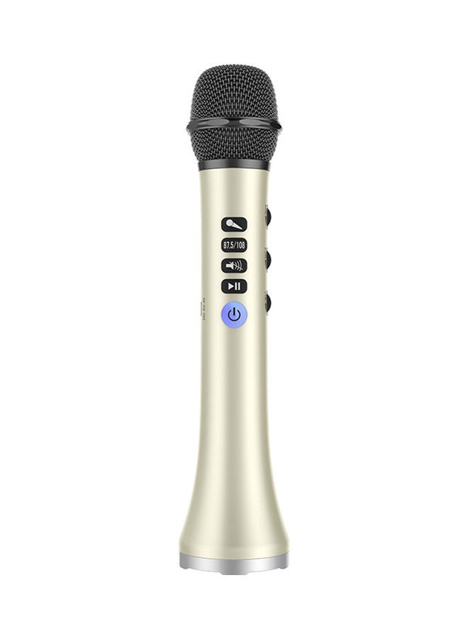 Generic Wireless Karaoke Microphone Bluetooth Speaker DWYYC4977368 Gold 