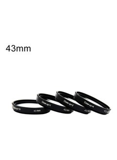 Generic 4-Piece Optical Glass Close-up Filter for SLR Camera Black/Clear  - Image 1