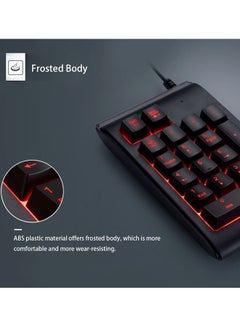 Generic USB Wired 19 Keys Mechanical Mini Numeric Keypad Black  - Image 3