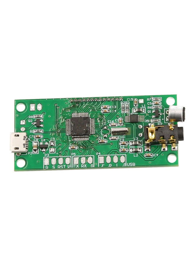 Wireless Microphone Stereo FM Transmitter Module Green/Grey/Black