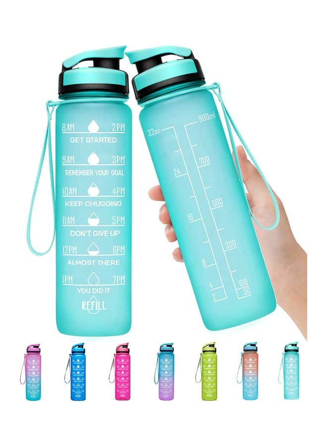 XiuWoo 1L Large Water Bottle with Motivational Time Marker - Image 1