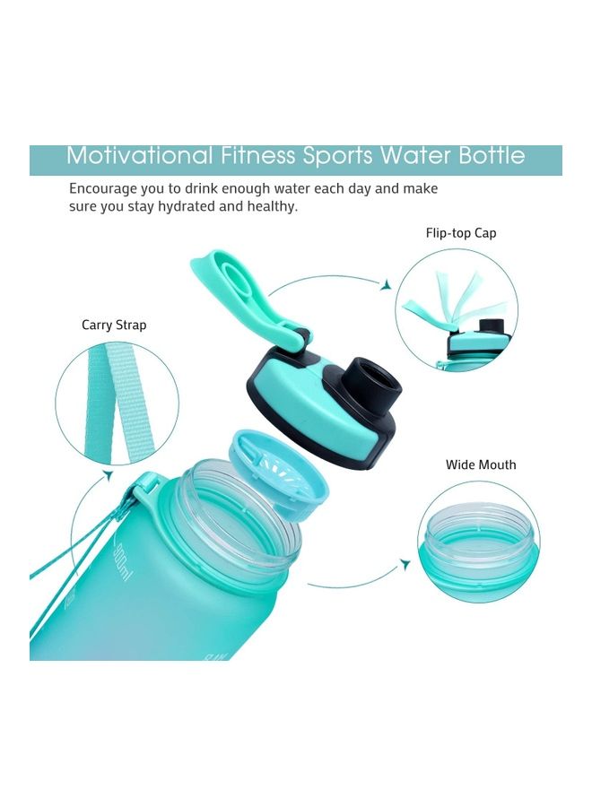 XiuWoo 1L Large Water Bottle with Motivational Time Marker - Image 2