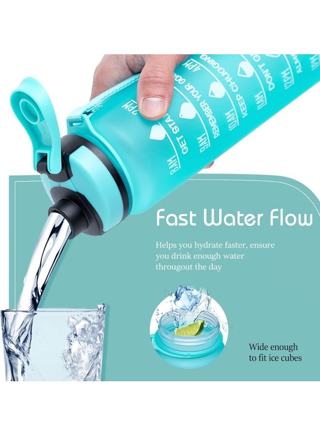 XiuWoo 1L Large Water Bottle with Motivational Time Marker - Image 4