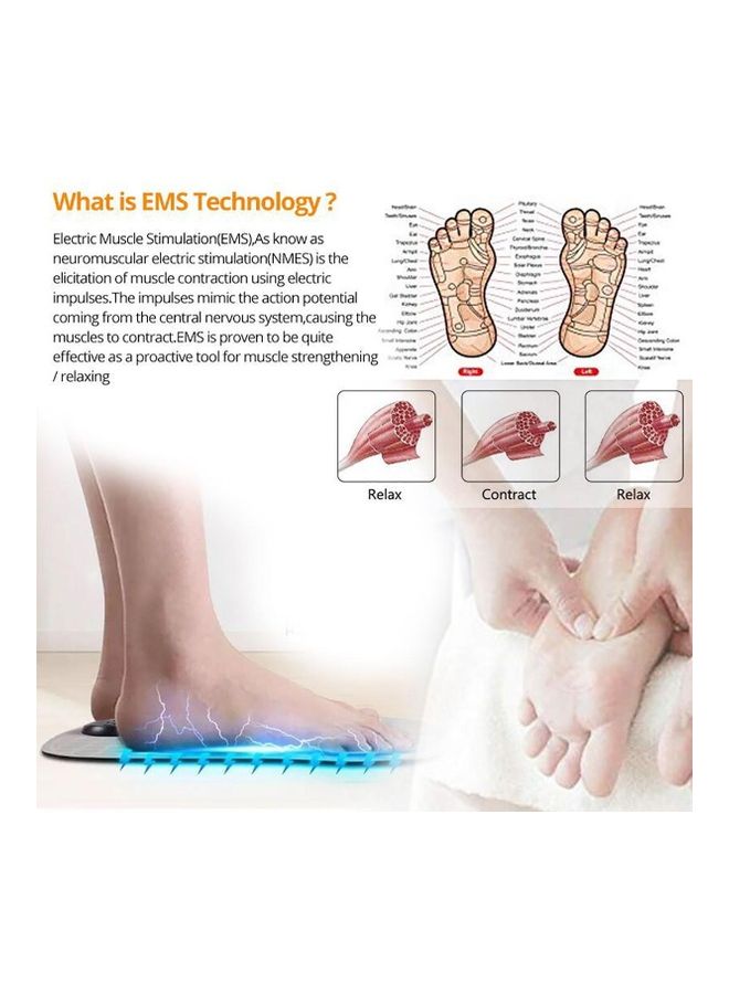 Toshionics EMS Foot Massager Mat Electric Leg Foot Muscle Stimulator Massager Pressure Relief Pain Relief Foot Relaxing - Image 5