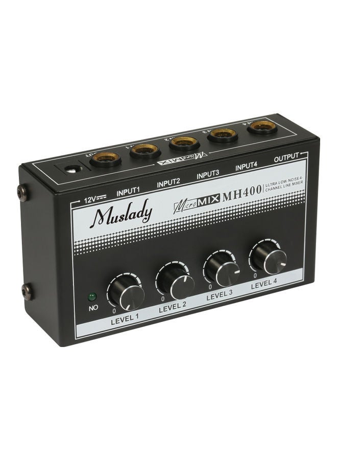 Muslady 4-Channel Line Mixer Audio I-8154UK Black  - Image 1
