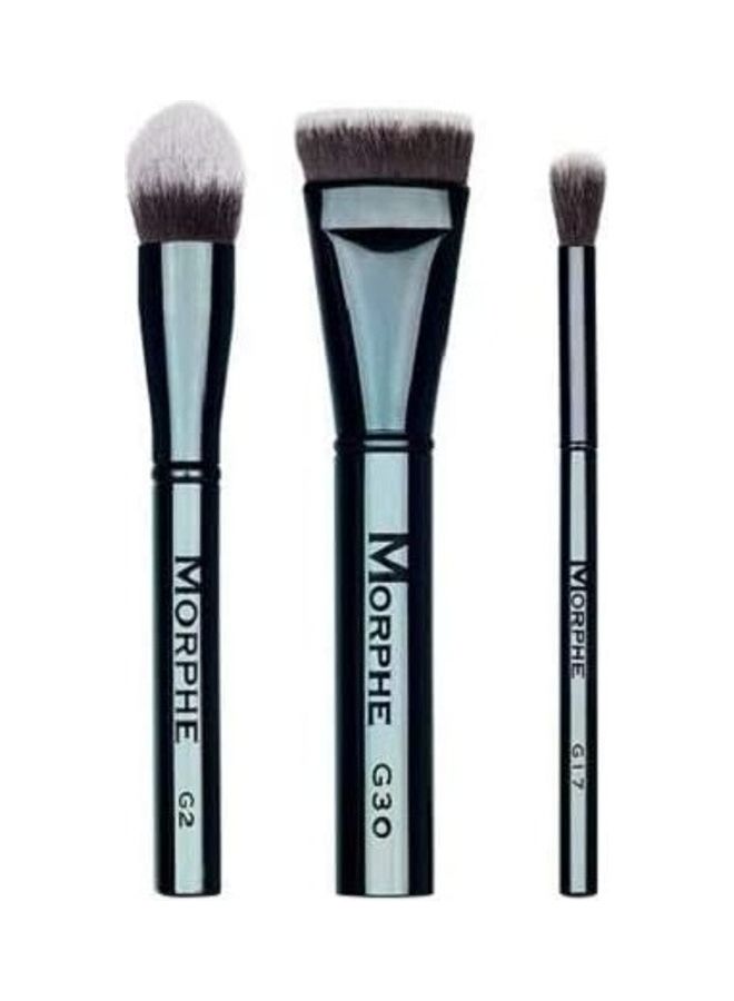 Morphe Contour Crew Brush Set Black 