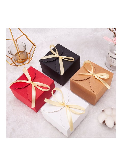 4-Piece Combination Lace Packaging Small Gift Box Multicolour