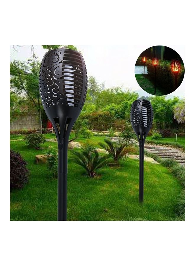 6-Piece LED Solar Garden Light Black - Image 4
