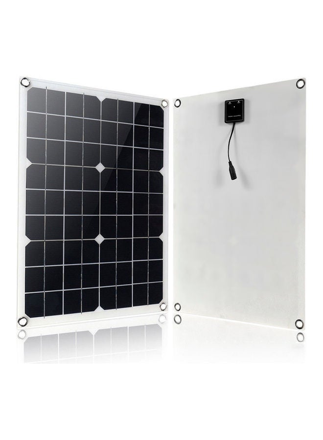Generic 20W Solar Panel Kit with 2-Port USB Hub Black  - Image 5