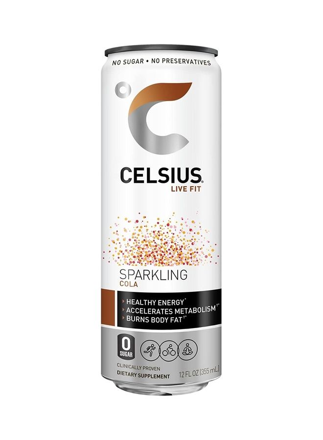 Celsius Sparkling Cola Essential Energy Drink 12 Fl Oz 355mL (Pack of 12) - v1626953967/N49352686A_2