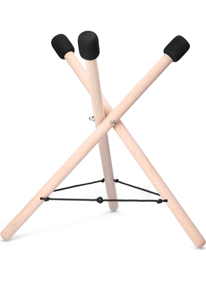 Generic Foldable Hand Drum Pan Wood Stand Bracket  - Image 1