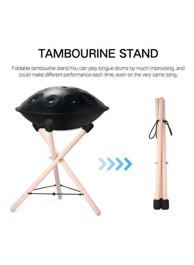 Generic Foldable Hand Drum Pan Wood Stand Bracket  - Image 4