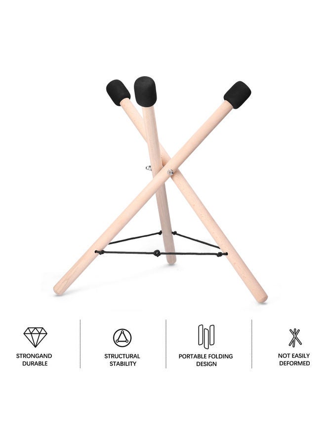 Generic Foldable Hand Drum Pan Wood Stand Bracket  - Image 5