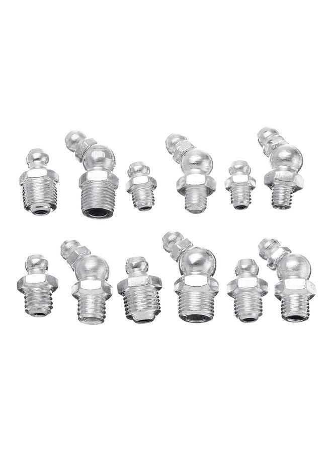 130-Piece Hydraulic  Grease Nipples Silver - Image 3