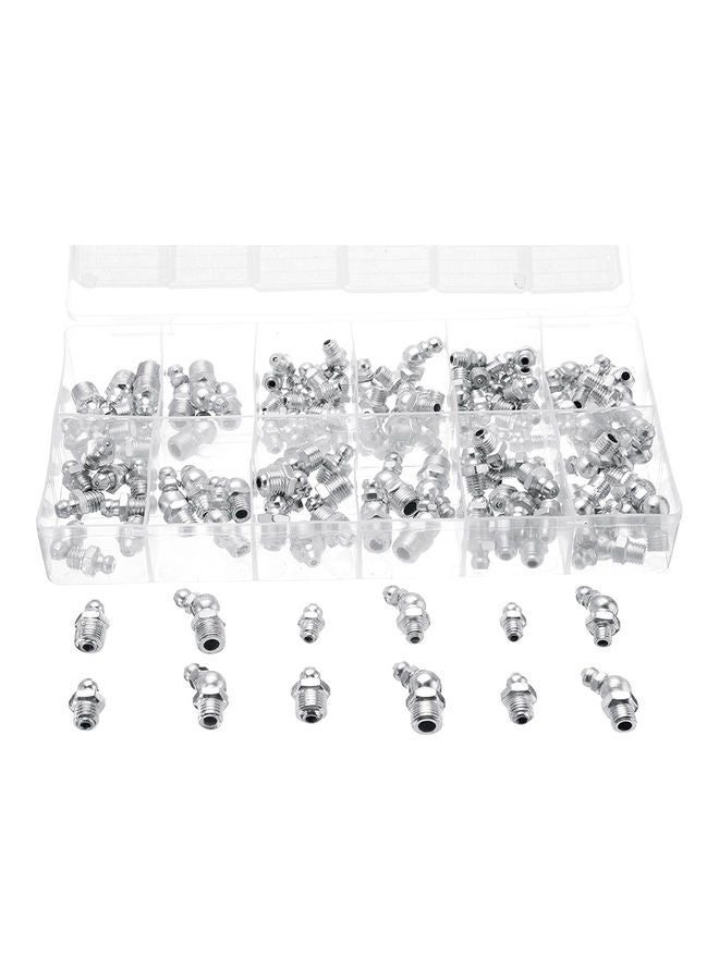 130-Piece Hydraulic  Grease Nipples Silver - Image 5