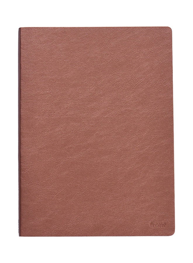 Generic Classic Notebook With Soft Cover Brown  - Image 2