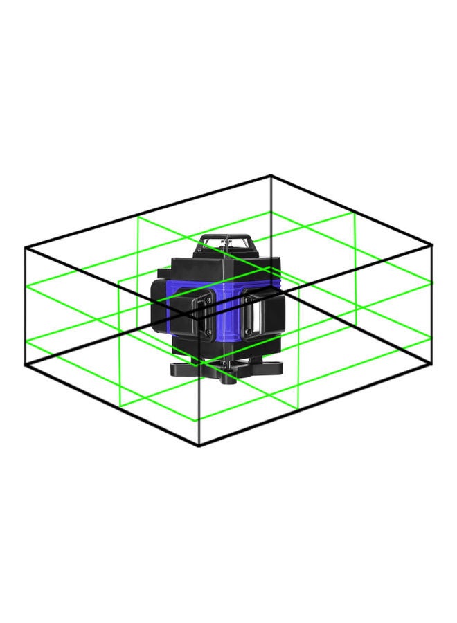 Generic - Multifunctional 4D 16 Lines Laser Level  Self Leveling Machine Blue/Black - Image 1