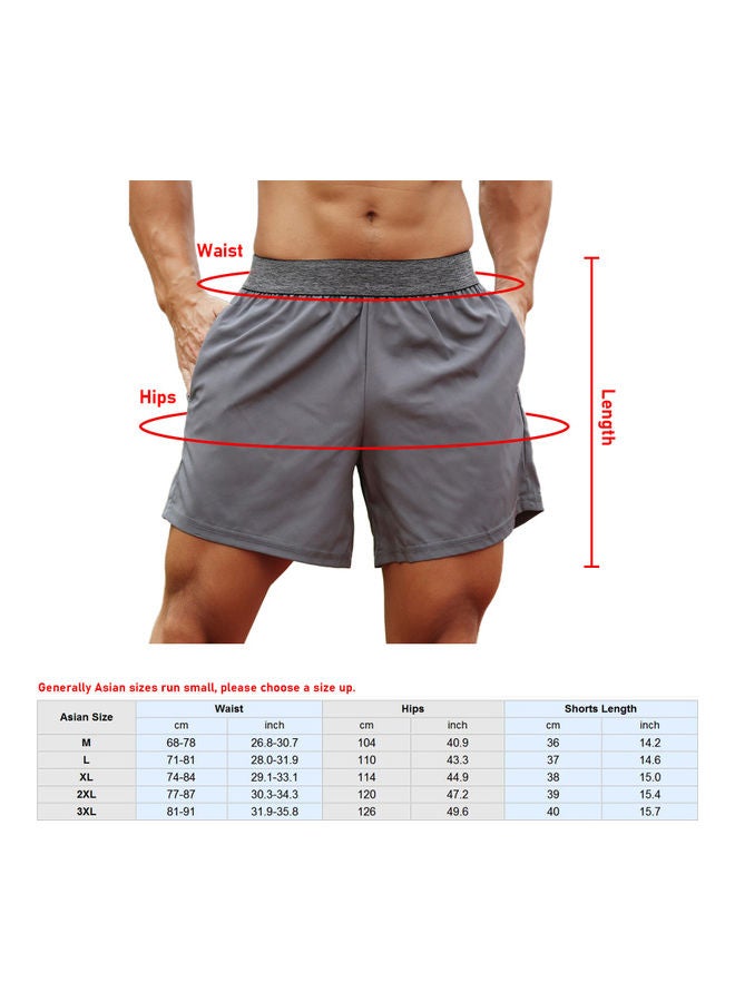 LIXADA - Solid Sports Shorts 3XL - Image 1
