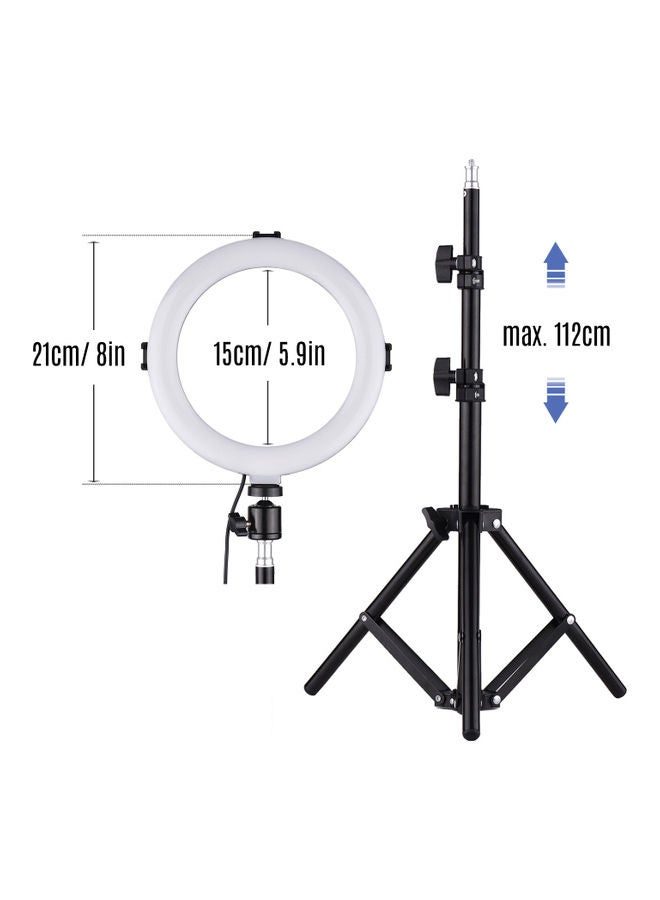 طقم مصابيح LED حلقية، مع ملحقات أبيض/ دافئ/ هادئ - Image 1