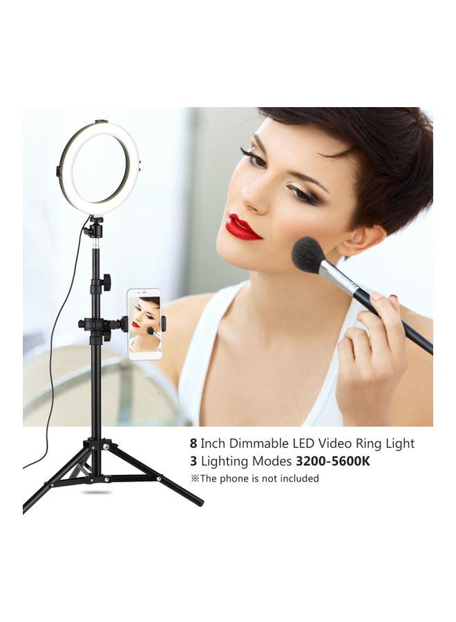 طقم مصابيح LED حلقية، مع ملحقات أبيض/ دافئ/ هادئ - Image 2