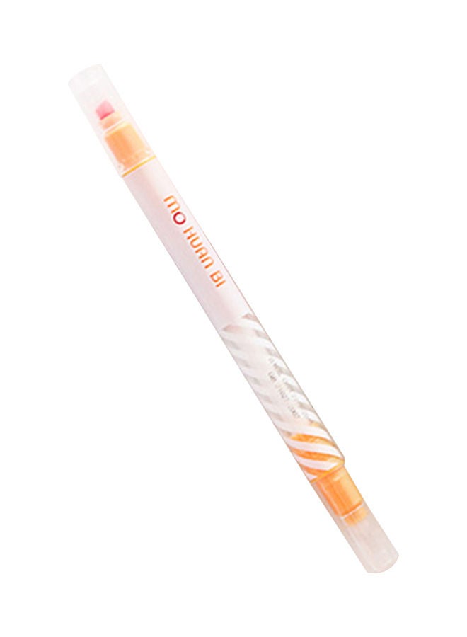 Generic Double-Ended Highlighter Maker Pen Orange 
