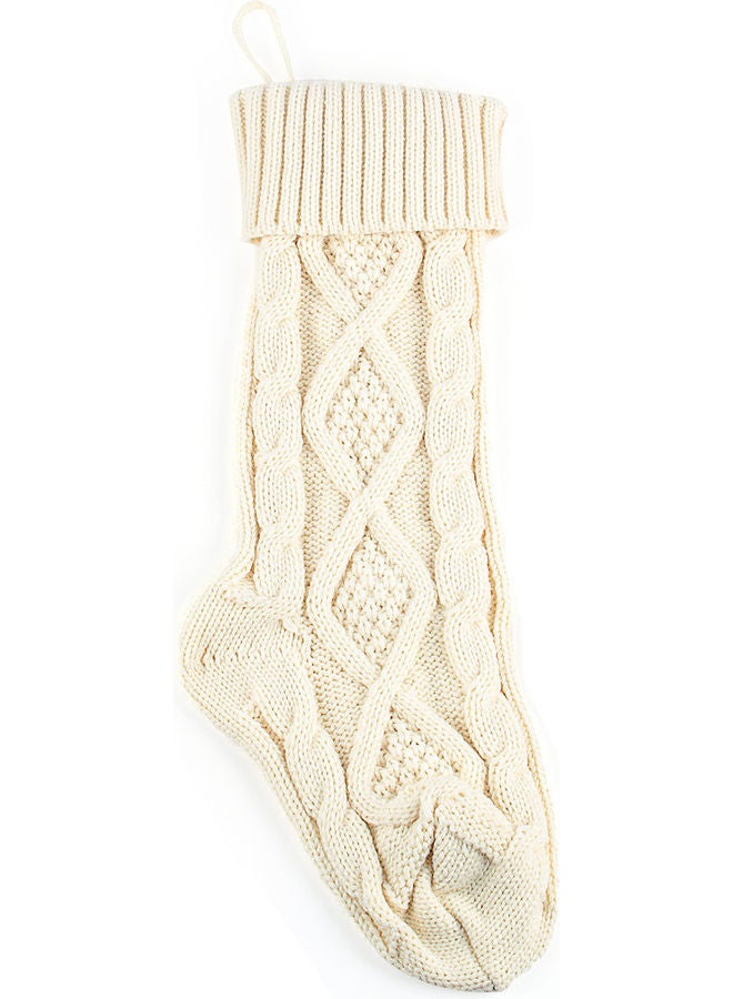 Sock Design Hanging Gift Bag White