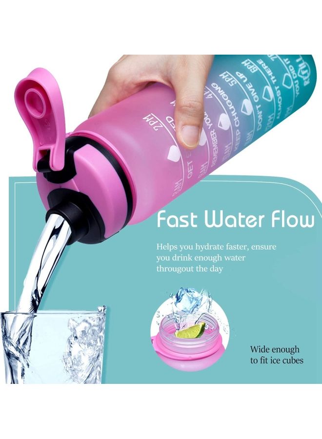 XiuWoo 1L Large Water Bottle with Motivational Time Marker - Image 4