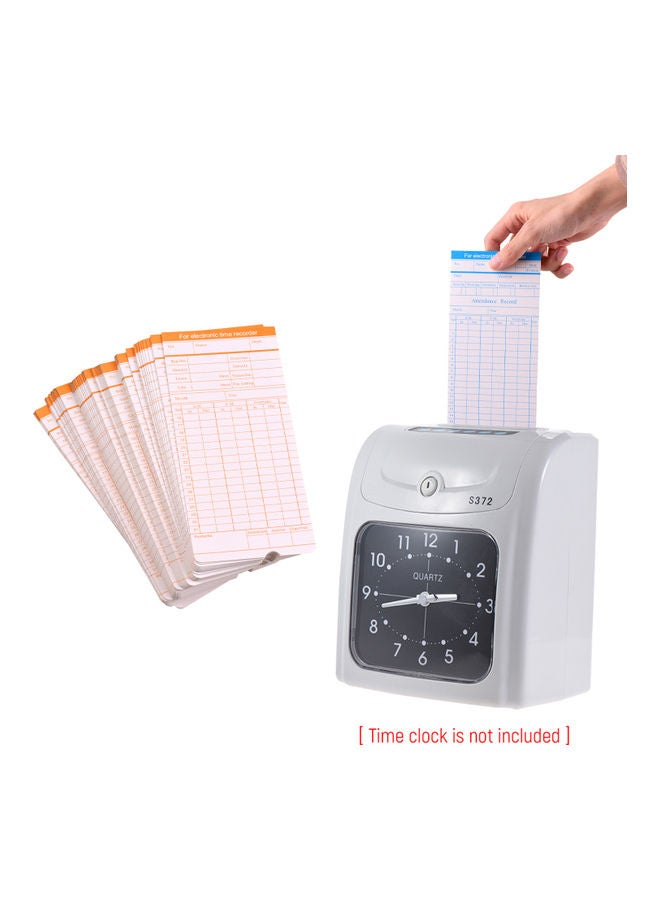 Generic 90-Piece Time Cards Set Multicolour  - Image 5