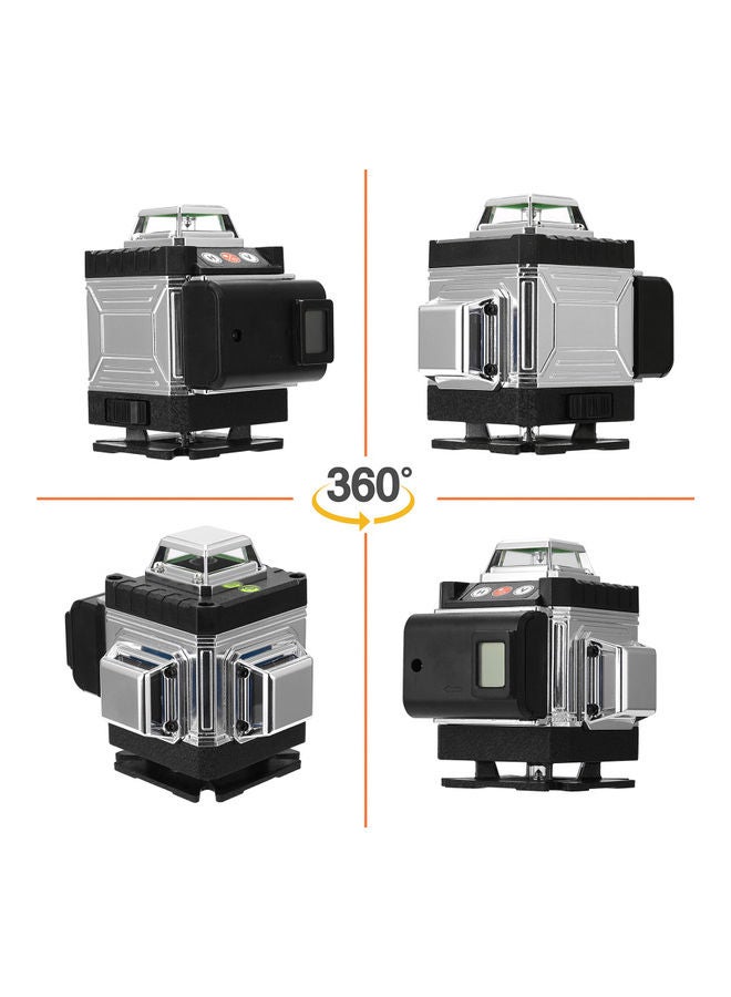 16-Lines Multifunctional Laser Level Tool Set Black/Silver  - Image 2