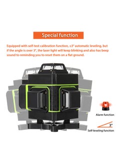 Generic Multifunctional 16 Lines Laser Level Green/Black  - Image 4