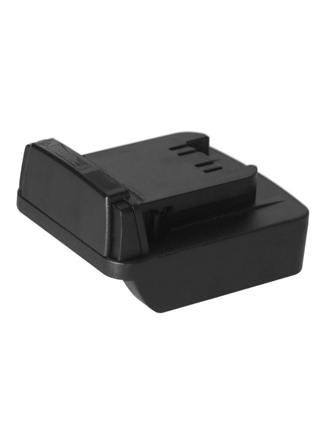 Lithium Battery Convert Adapter Black