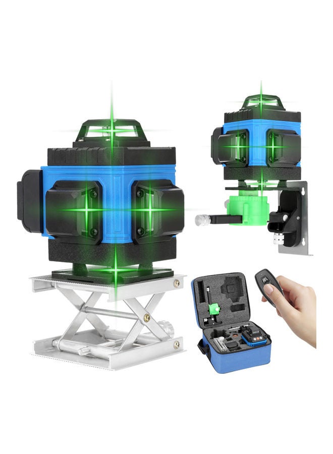Generic - Multifunctional 16 Lines Laser Level Measuring  Tool Black/Blue - Image 1