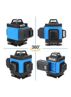 ماركة غير محددة Multifunctional 16 Lines Laser Level Measuring  Tool Black/Blue  - Image 3
