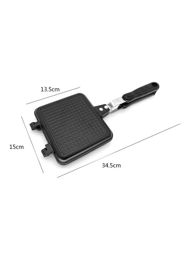 Double-Sided Sandwich Maker Black 345x150x135mm