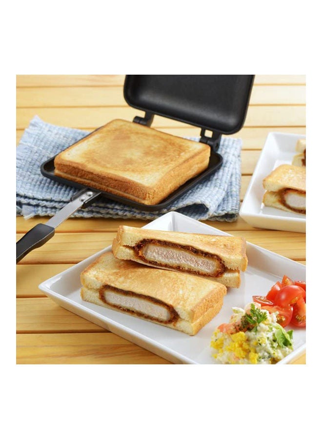 Double-Sided Sandwich Maker Black 345x150x135mm