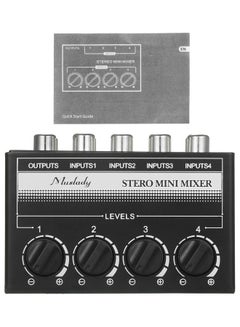 Muslady Mini Stereo 4 Channel Passive Audio Mixer  - Image 2
