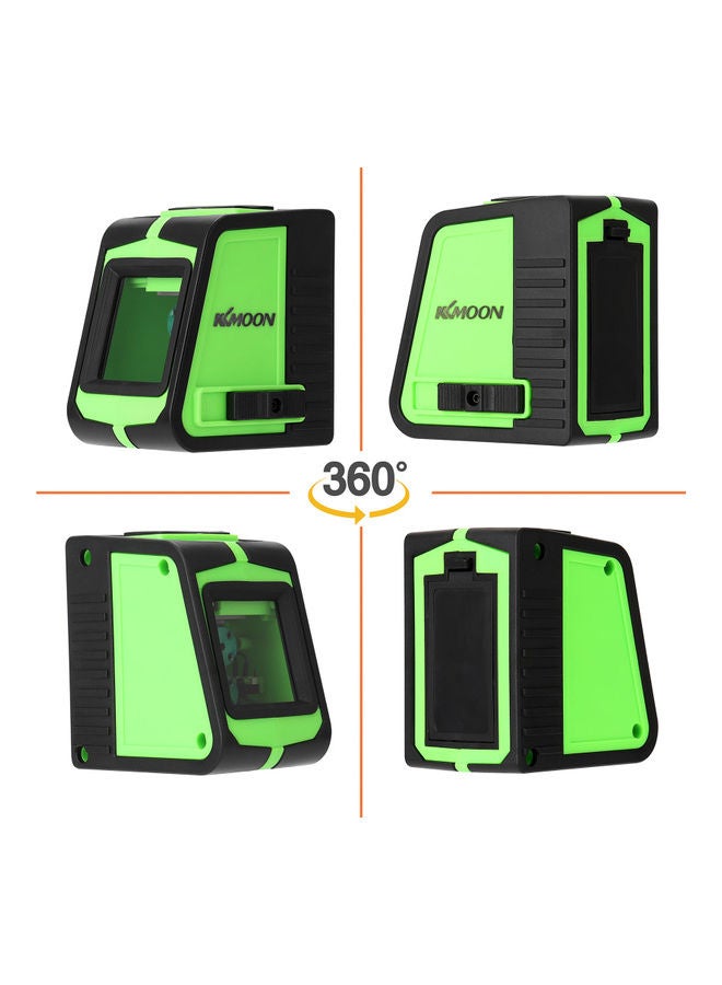 2-Lines Multifunctional Laser Level Tool Green/Black