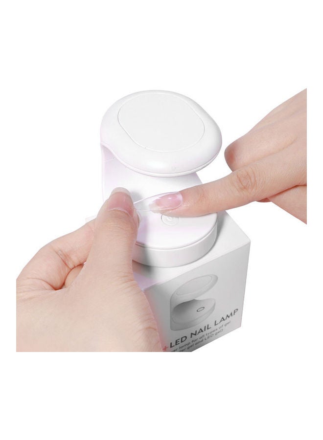 مصباح LED لتجفيف الأظافر يعمل بالأشعة فوق البنفسجية أبيض - Image 3