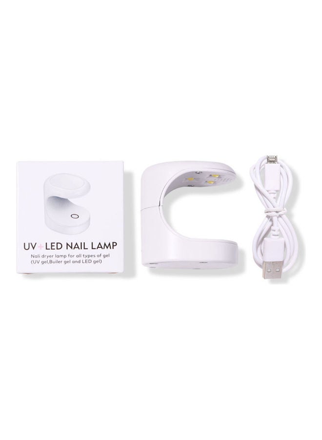 مصباح LED لتجفيف الأظافر يعمل بالأشعة فوق البنفسجية أبيض - Image 5