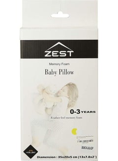 Zest Baby Cushion Memory Foam Sky Blue 35x20x5cm  - Image 2
